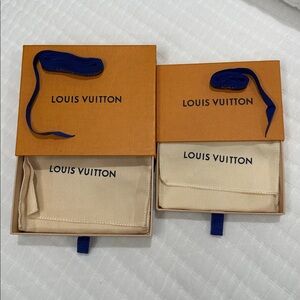 Louis Vuitton Orange Box Set with Blue Accents
